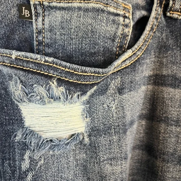 Judy Blue boyfriend fit distressed blue Jeans size 20W stretch comfort casual - Picture 3 of 6